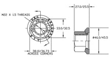 Load image into Gallery viewer, Securex Two Piece M22x1.5 Wheel Nut 27mm | Pallet Qty of 4,800
